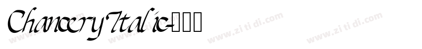 Chancery Italic字体转换